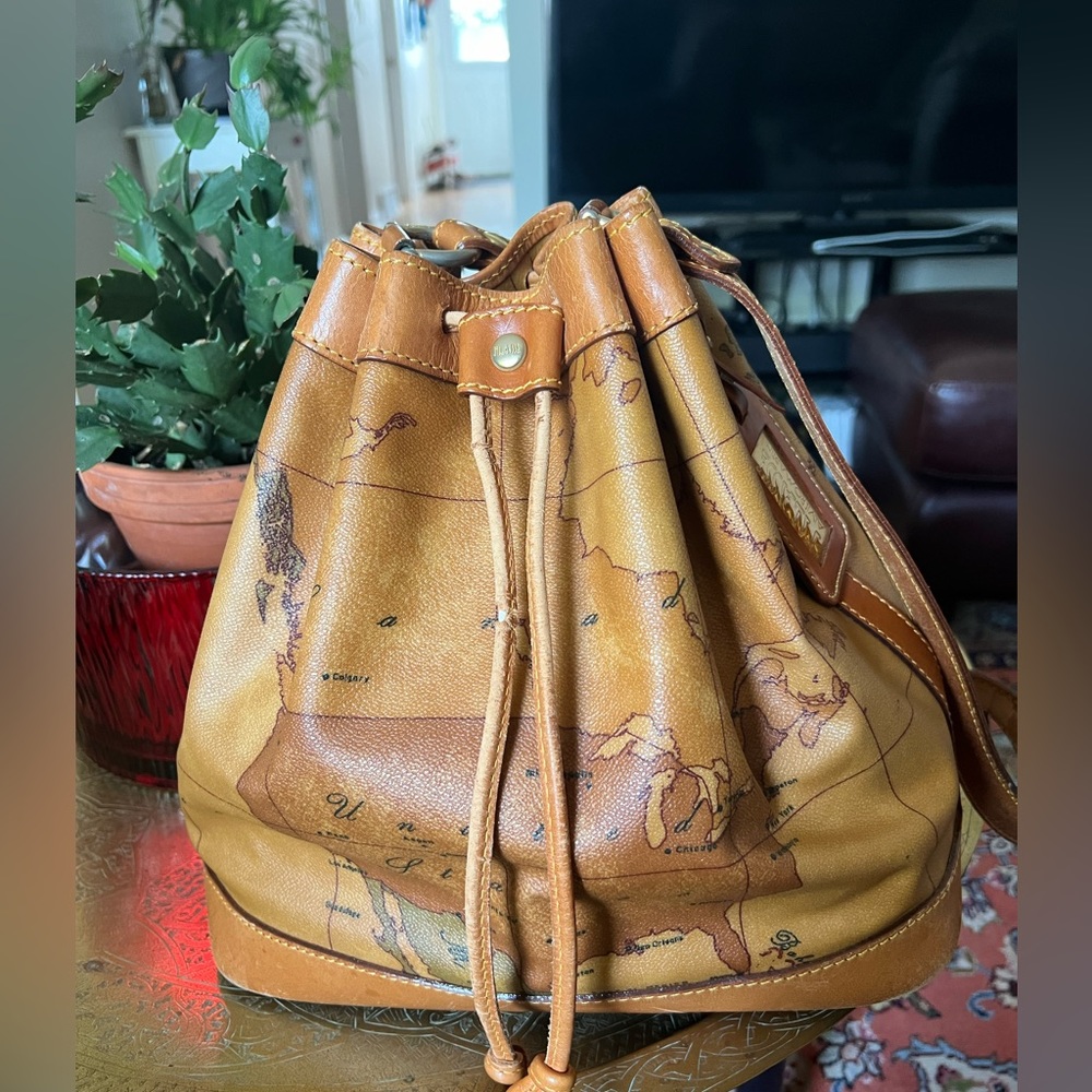 Alviero Martini Bucket Bag with bag tag